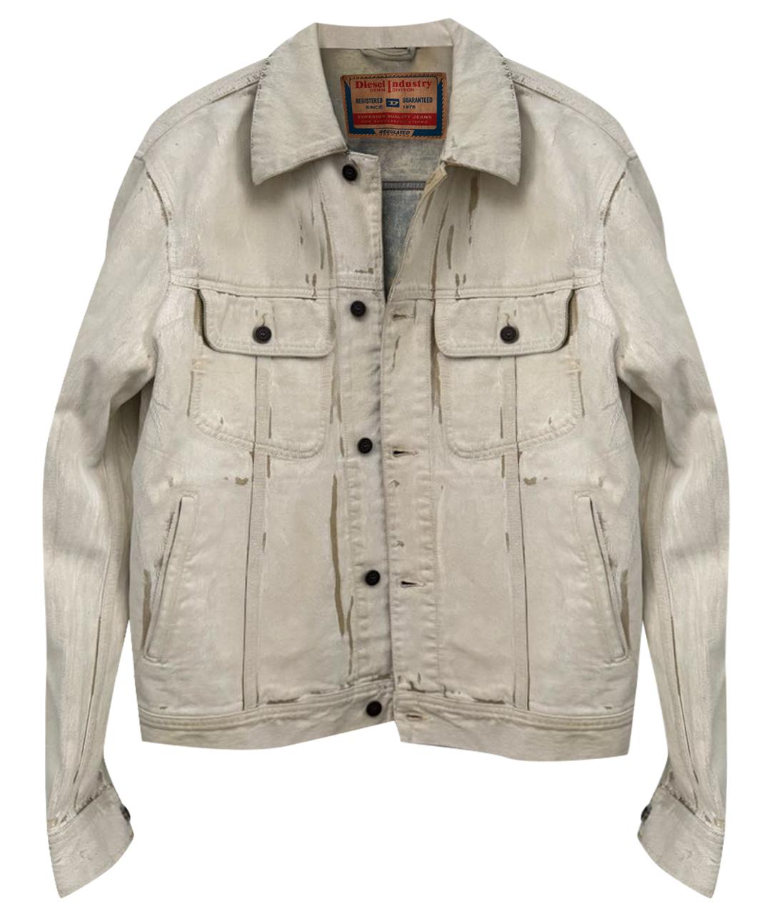 DIESEL Бежевая хлопковая куртка, фото 1