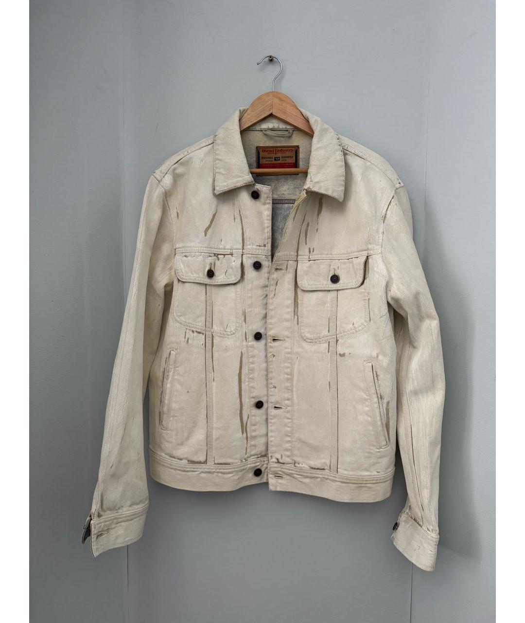 DIESEL Бежевая хлопковая куртка, фото 5