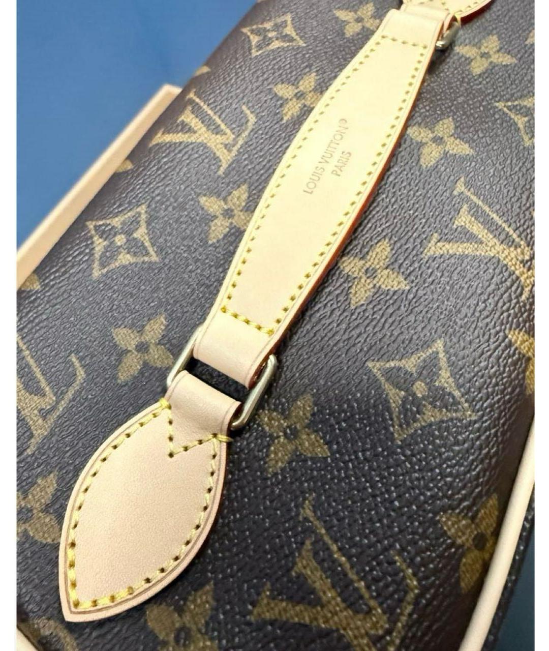 LOUIS VUITTON Коричневая косметичка, фото 6