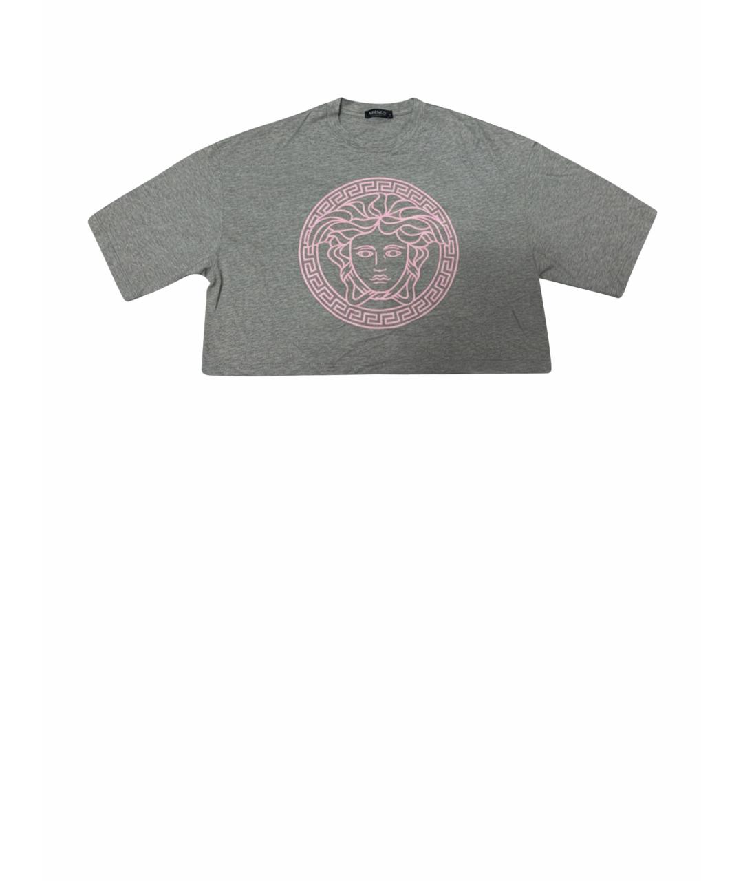 VERSACE Серый хлопковый костюм с брюками, фото 1