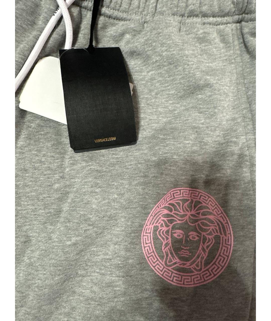 VERSACE Серый хлопковый костюм с брюками, фото 4