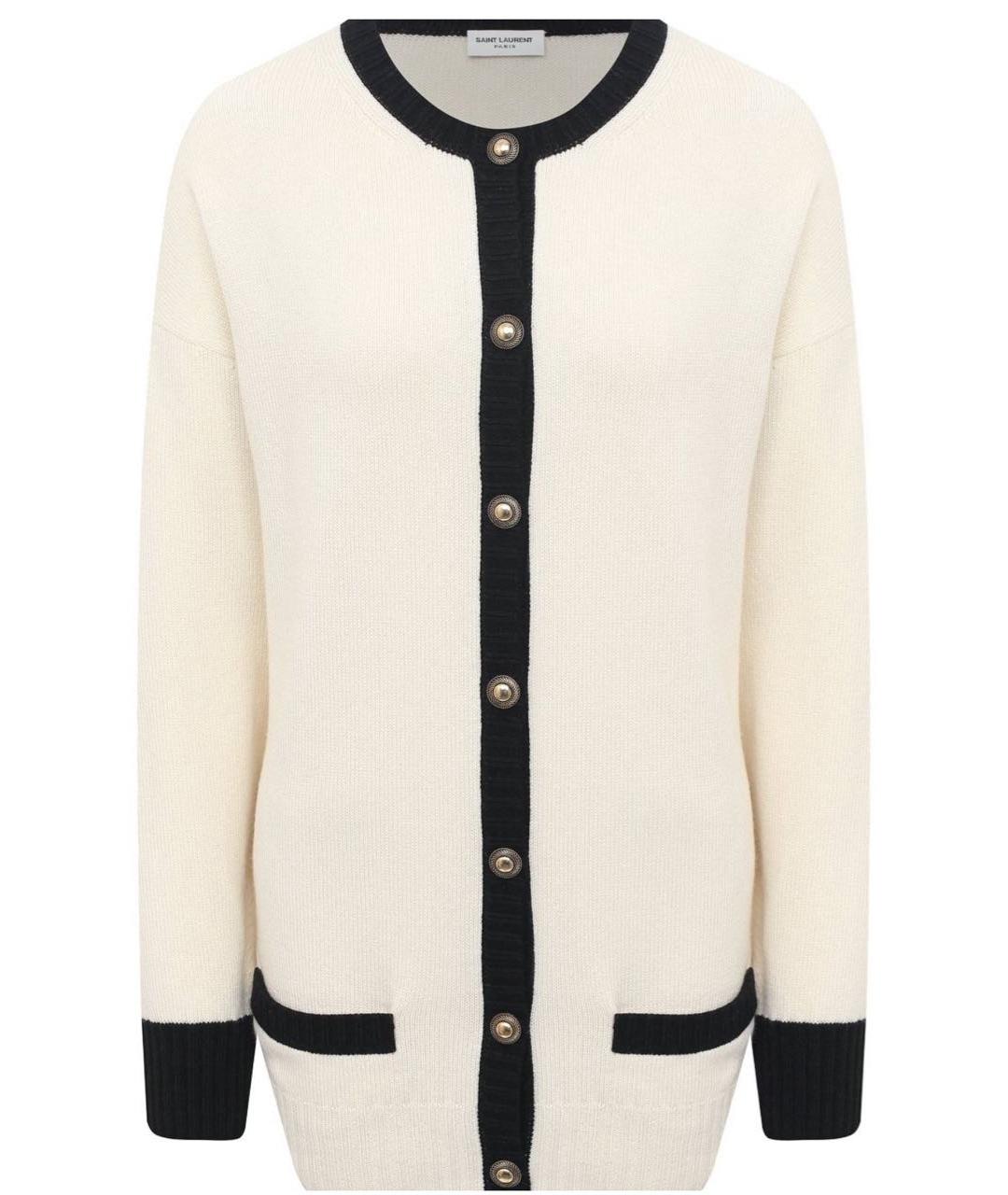 SAINT LAURENT Мульти хлопковый кардиган, фото 6