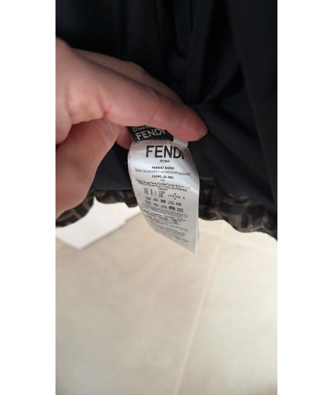 FENDI Коричневая куртка, фото 4