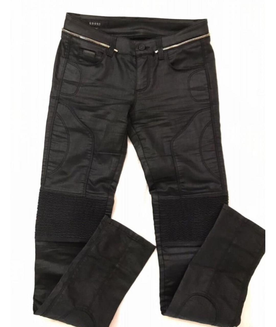 GUCCI Черные хлопковые джинсы слим, фото 5