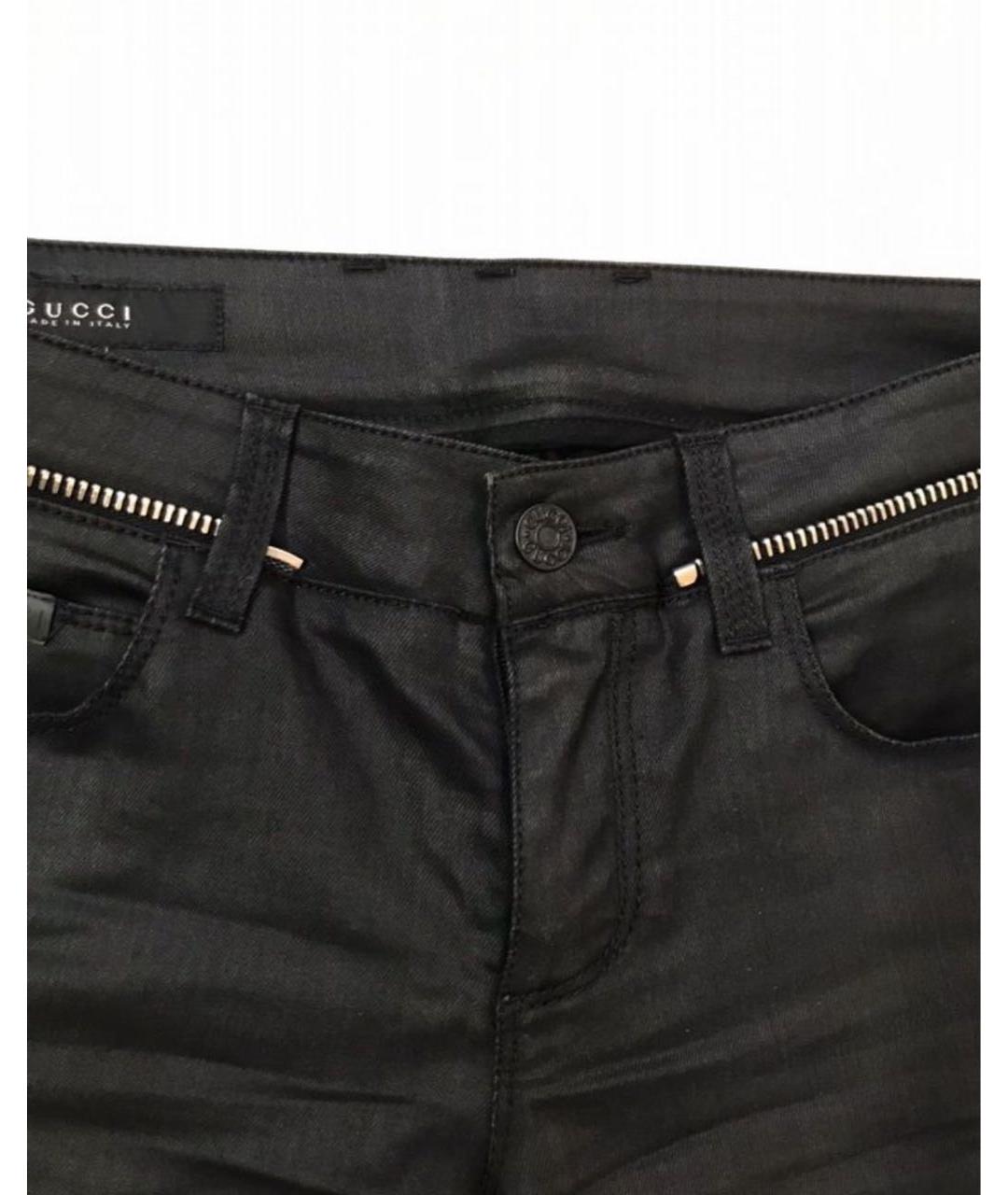 GUCCI Черные хлопковые джинсы слим, фото 4