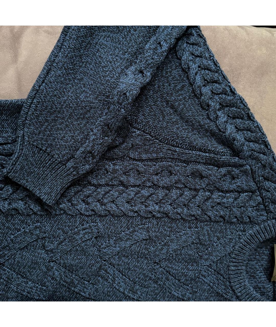 LOUIS VUITTON Синий шерстяной джемпер / свитер, фото 4