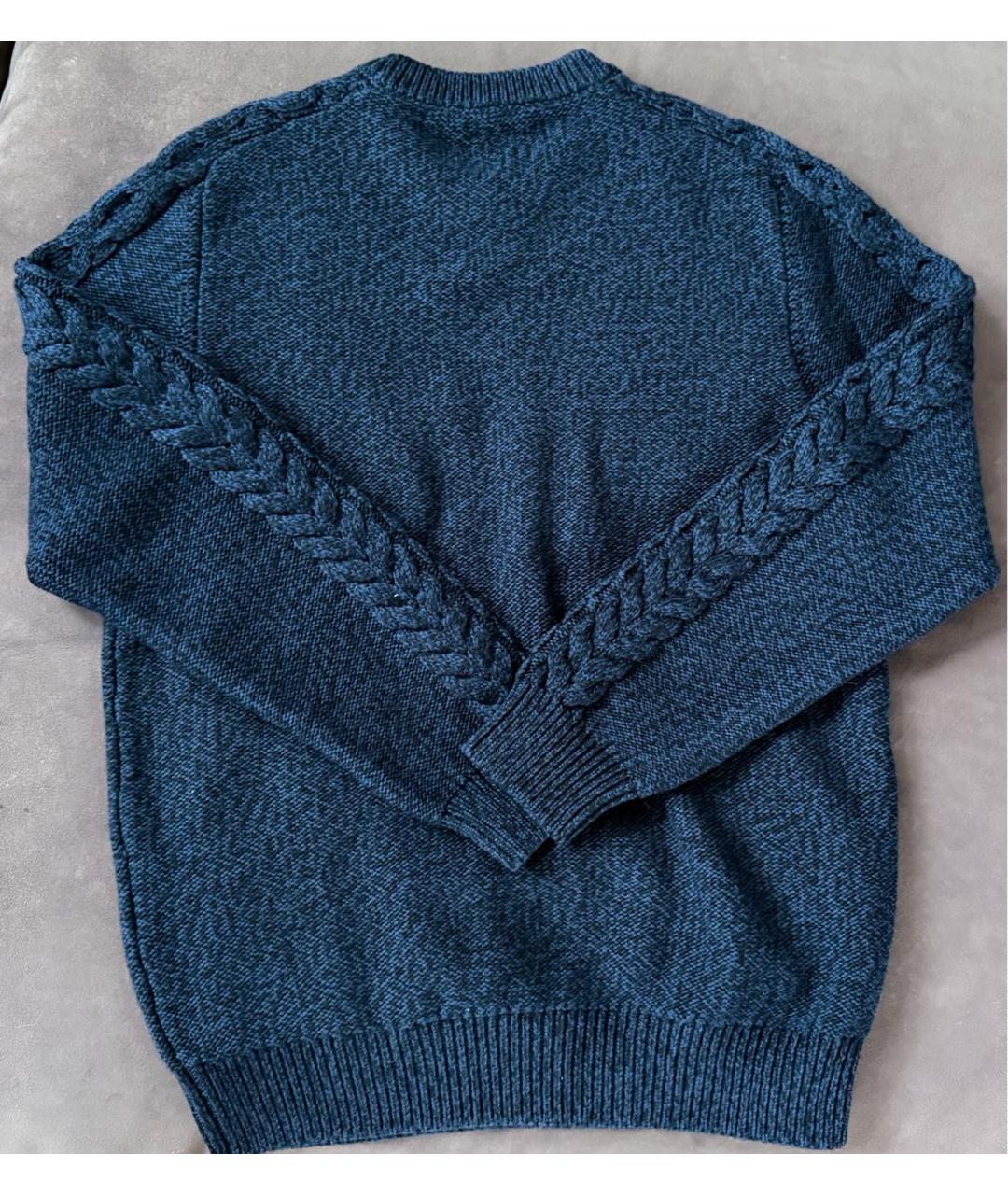 LOUIS VUITTON Синий шерстяной джемпер / свитер, фото 2