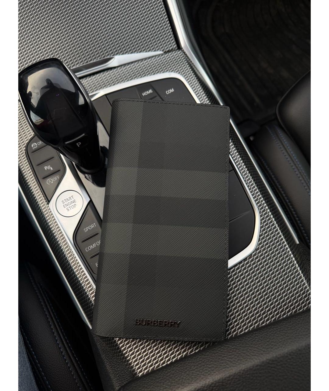 BURBERRY Черный кошелек, фото 5