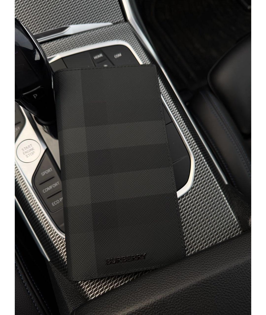 BURBERRY Черный кошелек, фото 4