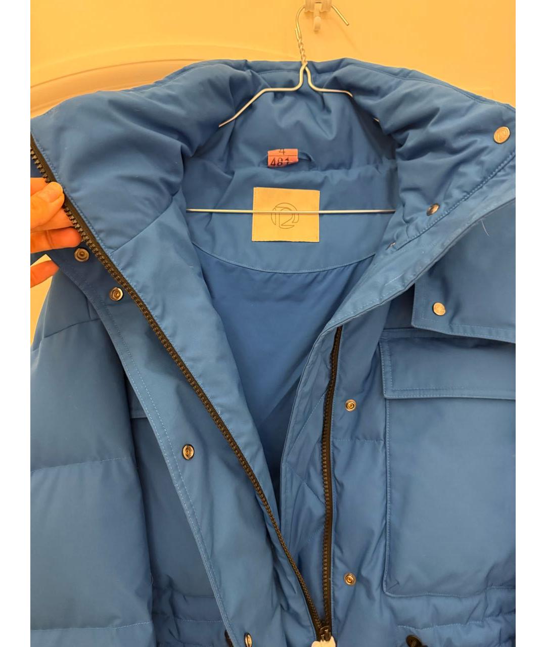 12 STOREEZ Синий полиэстеровый пуховик, фото 3
