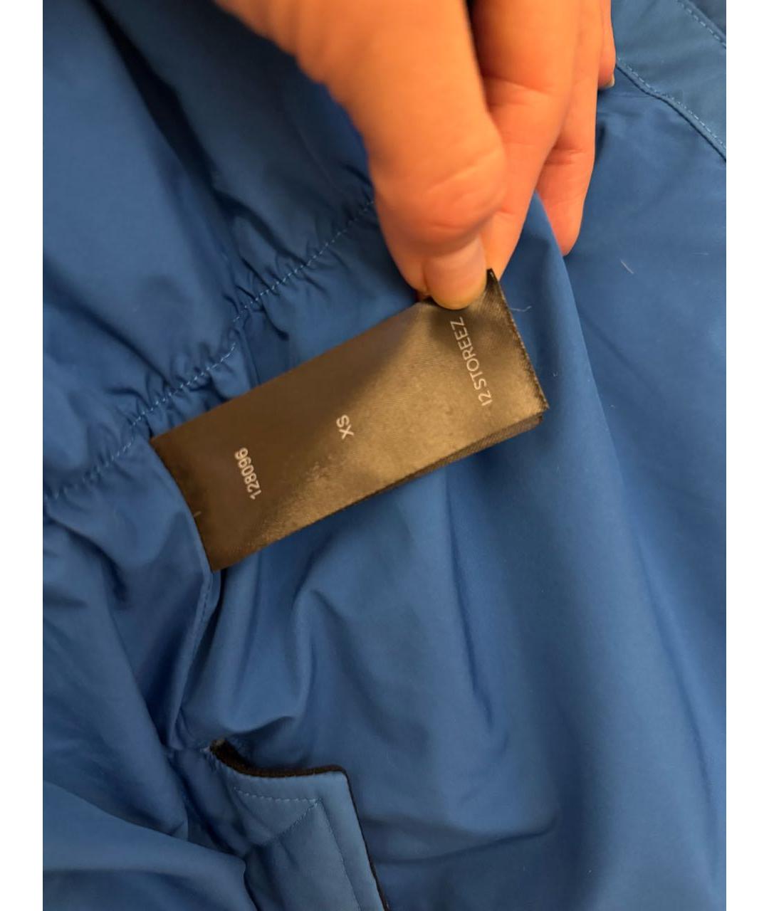 12 STOREEZ Синий полиэстеровый пуховик, фото 4