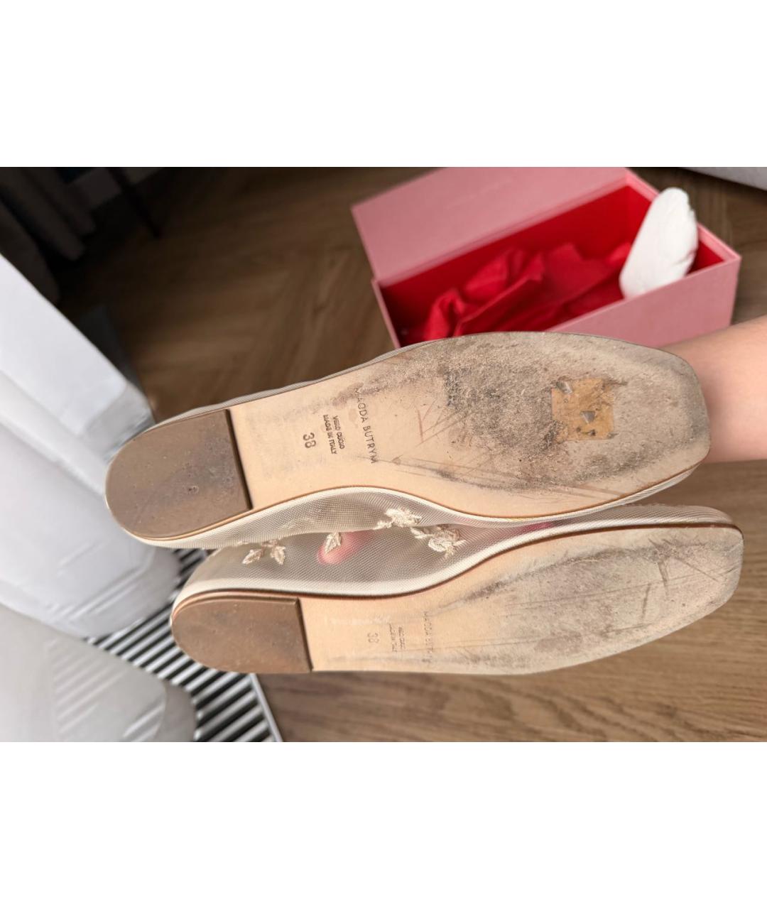 MAGDA BUTRYM Бежевые синтетические балетки, фото 7