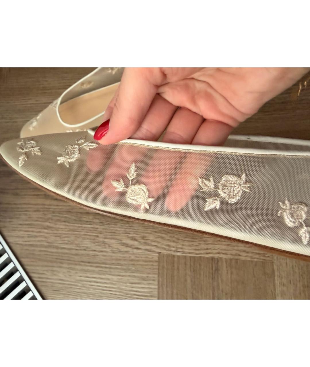 MAGDA BUTRYM Бежевые синтетические балетки, фото 8