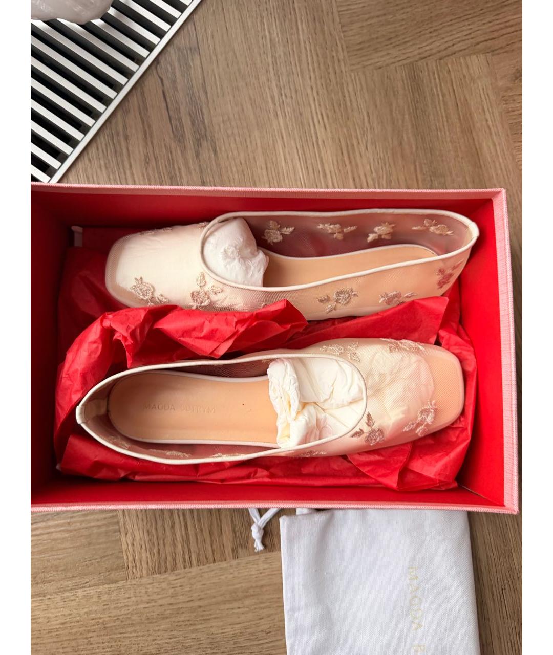 MAGDA BUTRYM Бежевые синтетические балетки, фото 3