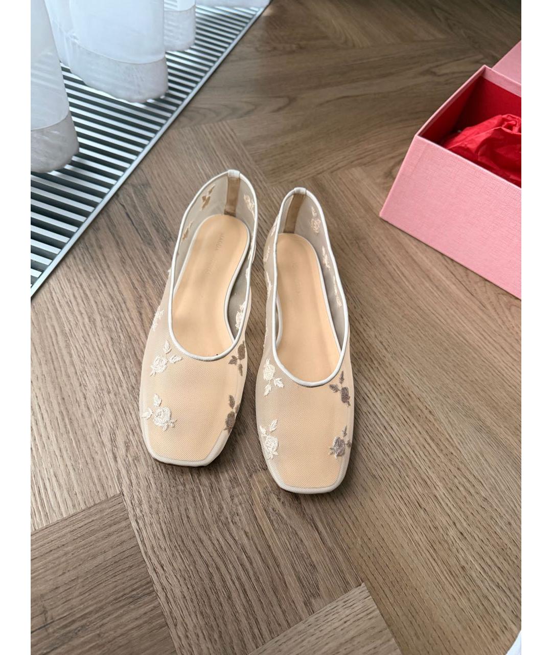 MAGDA BUTRYM Бежевые синтетические балетки, фото 2