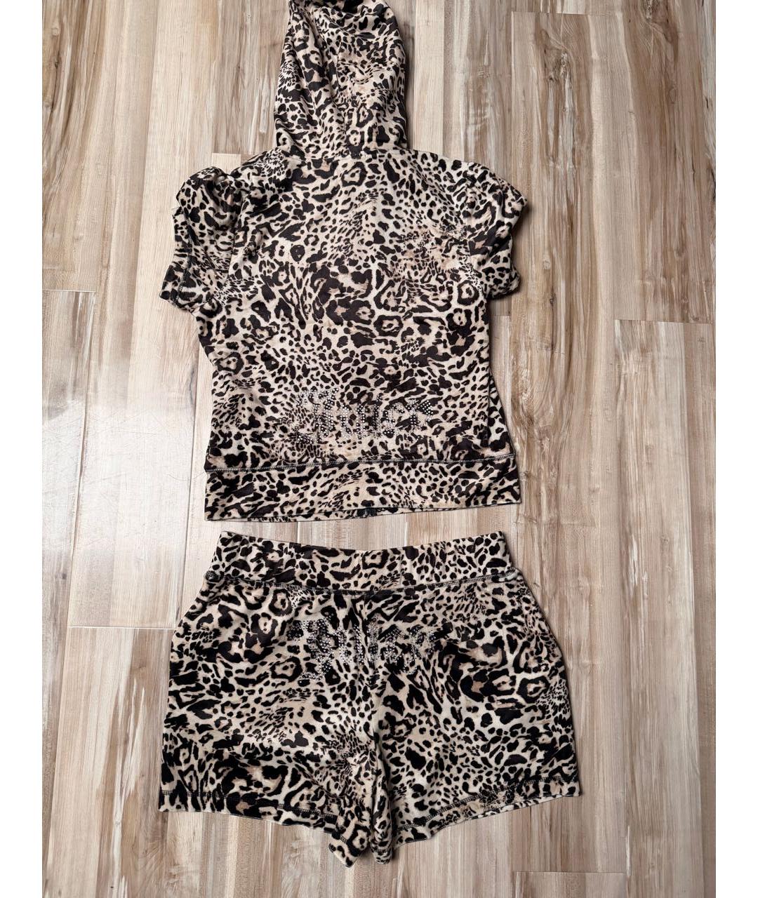 JUICY COUTURE Коричневый хлопко-эластановый спортивные костюмы, фото 3