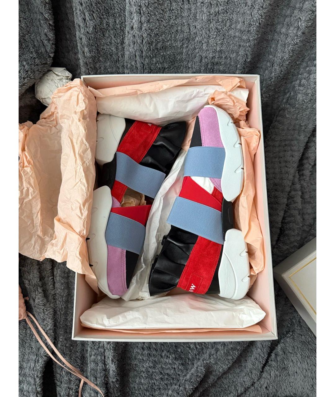 EMILIO PUCCI Мульти текстильные кроссовки, фото 6