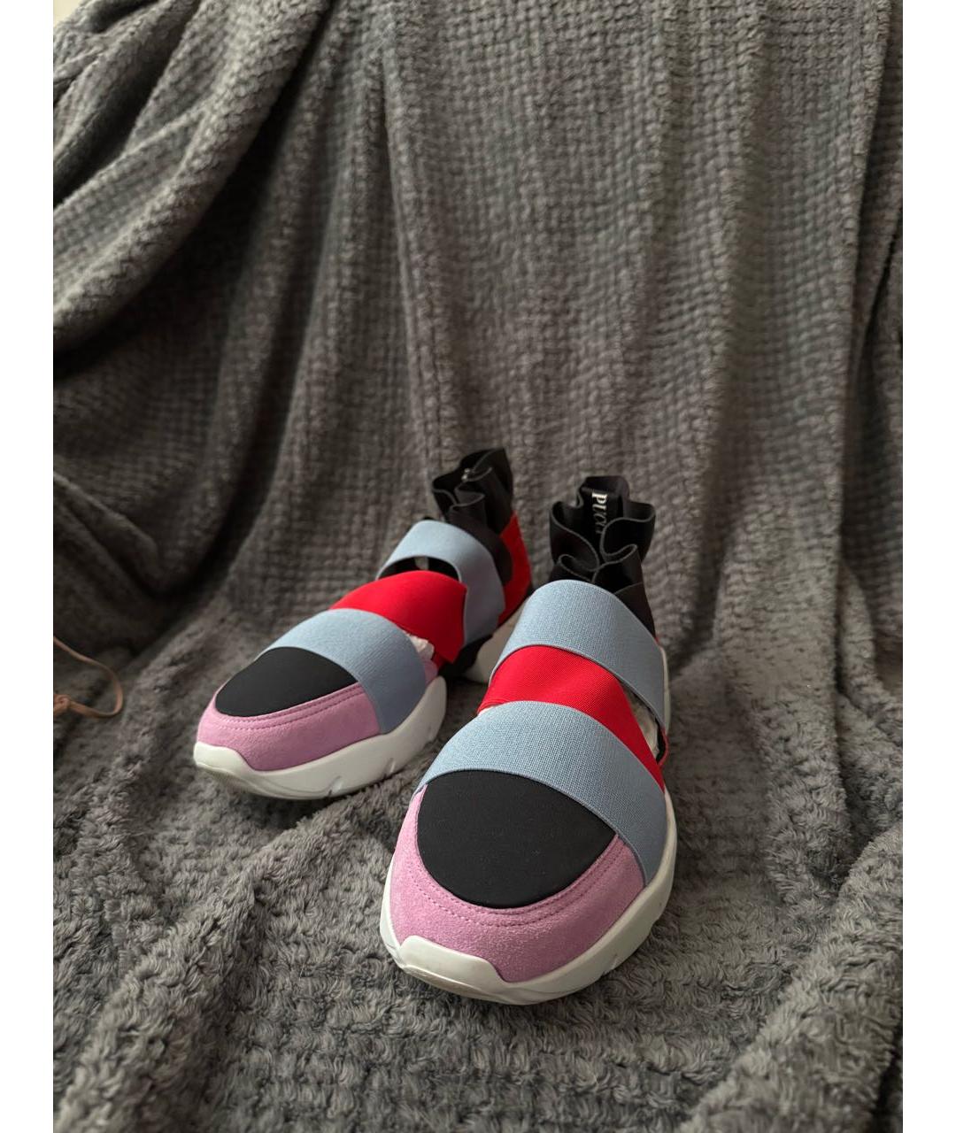 EMILIO PUCCI Мульти текстильные кроссовки, фото 2