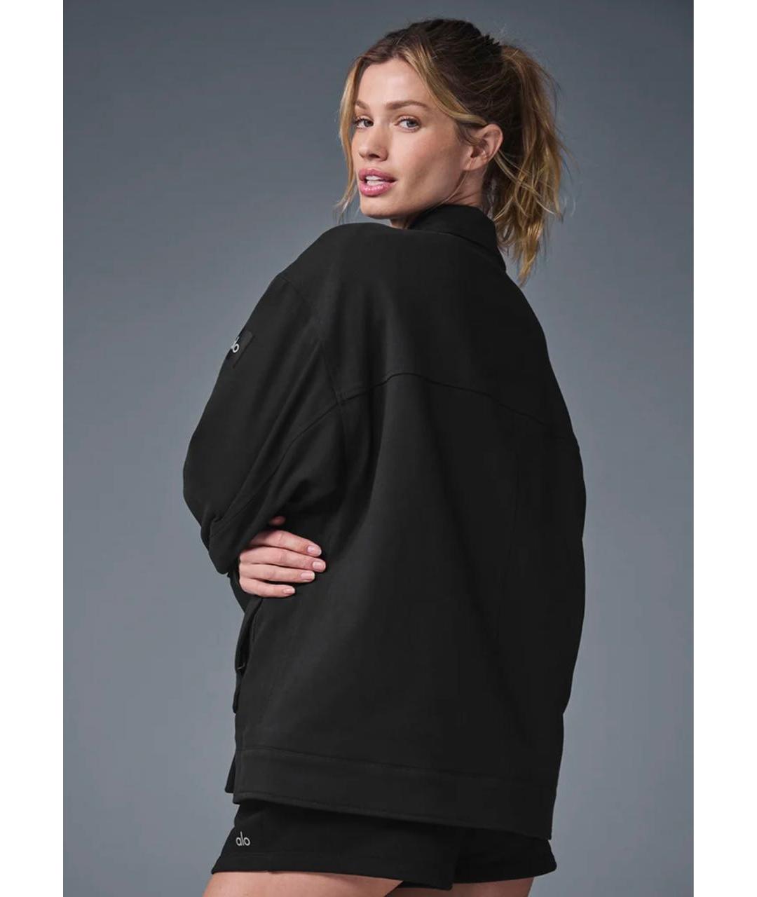 ALO YOGA Черная полиамидовая куртка, фото 2