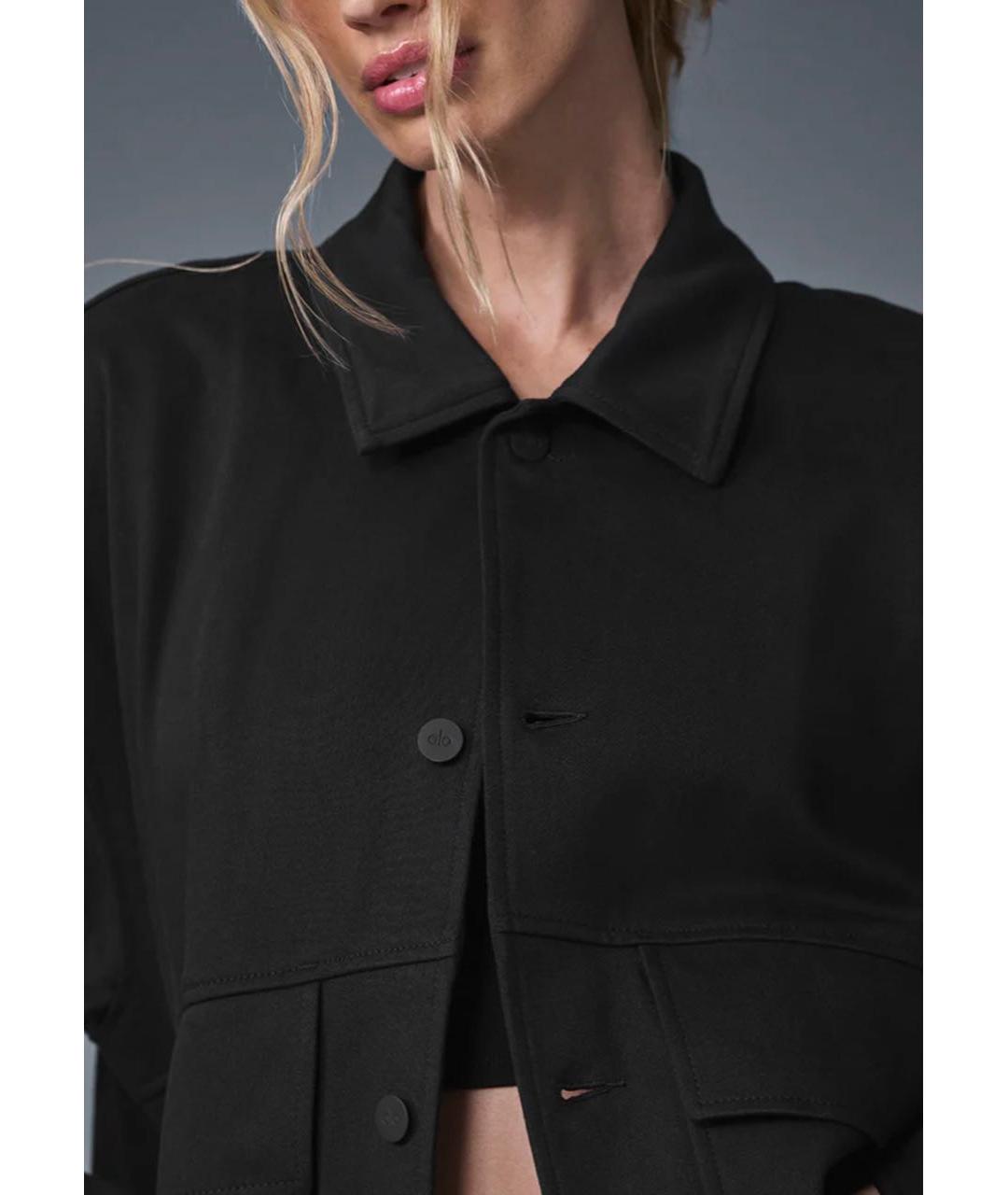 ALO YOGA Черная полиамидовая куртка, фото 8