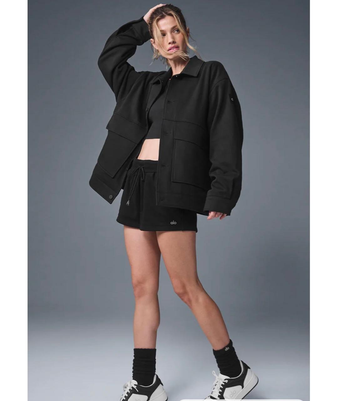 ALO YOGA Черная полиамидовая куртка, фото 6