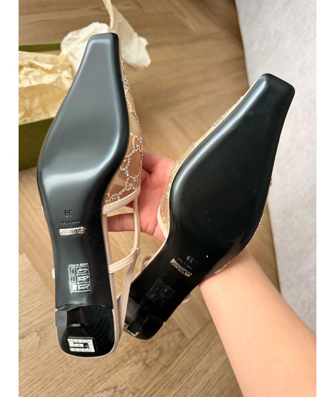 GUCCI Розовые мюли, фото 7