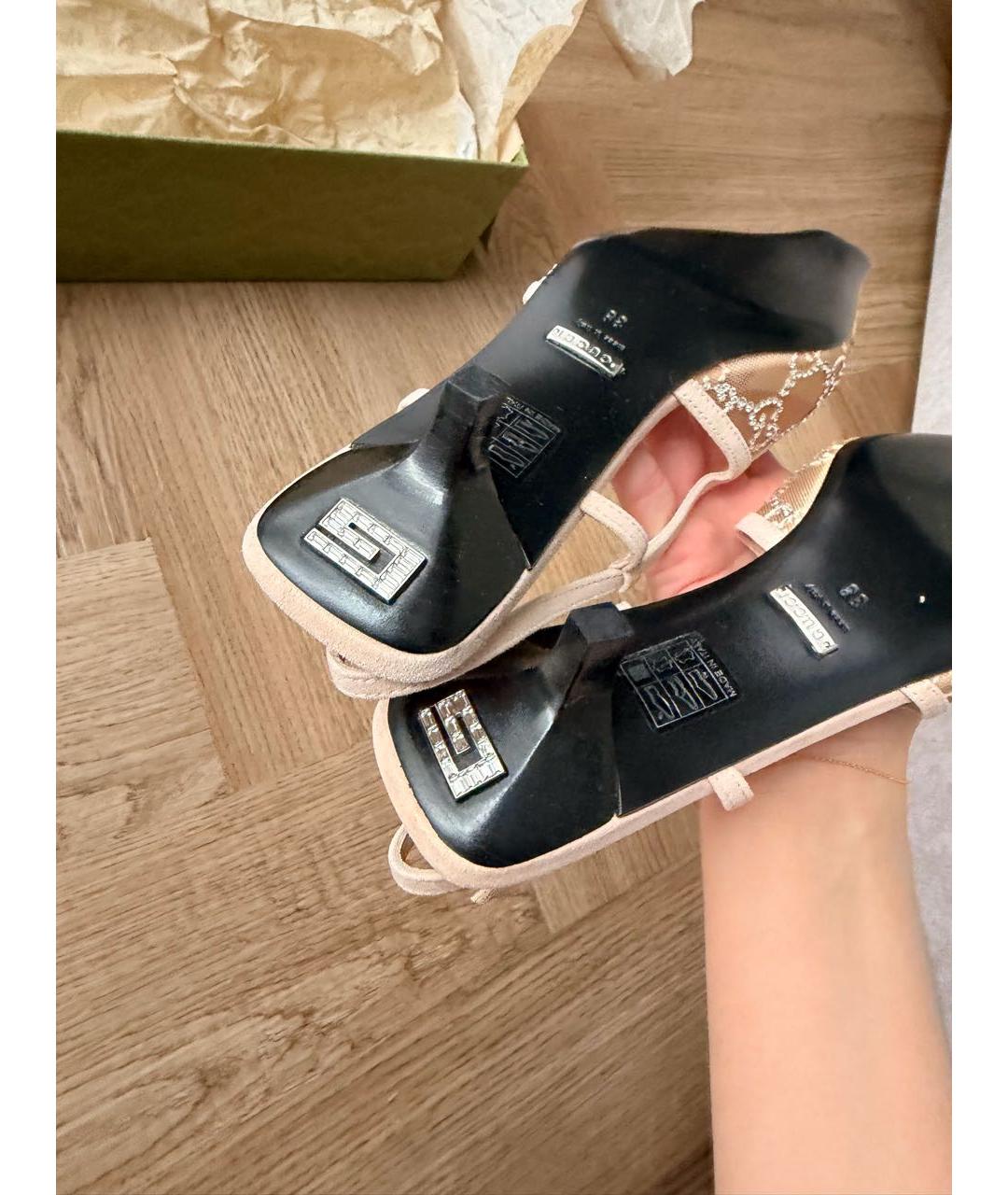 GUCCI Розовые мюли, фото 6