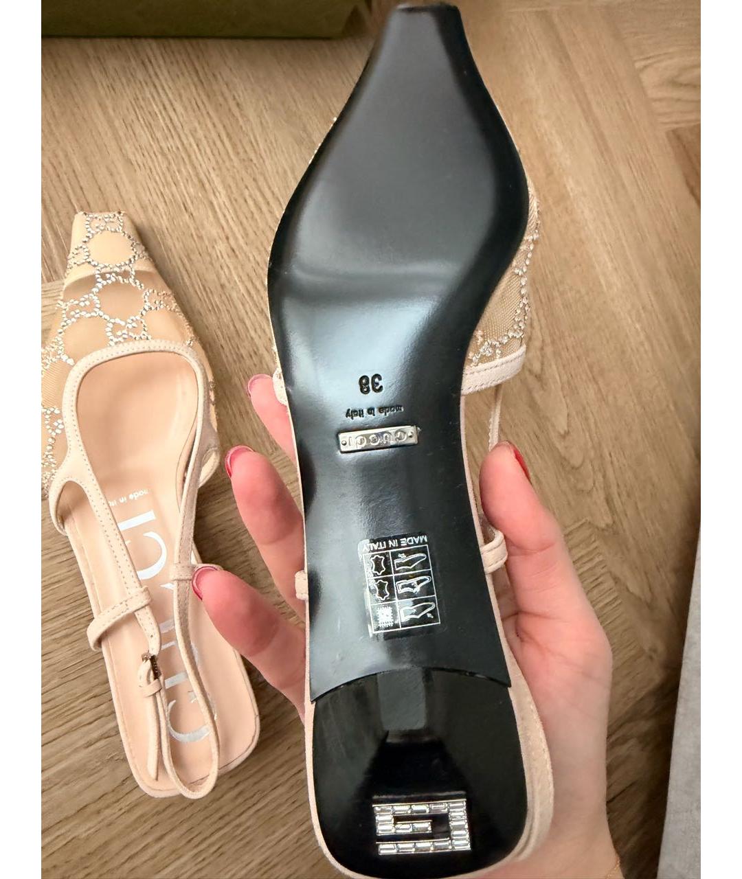 GUCCI Розовые мюли, фото 4