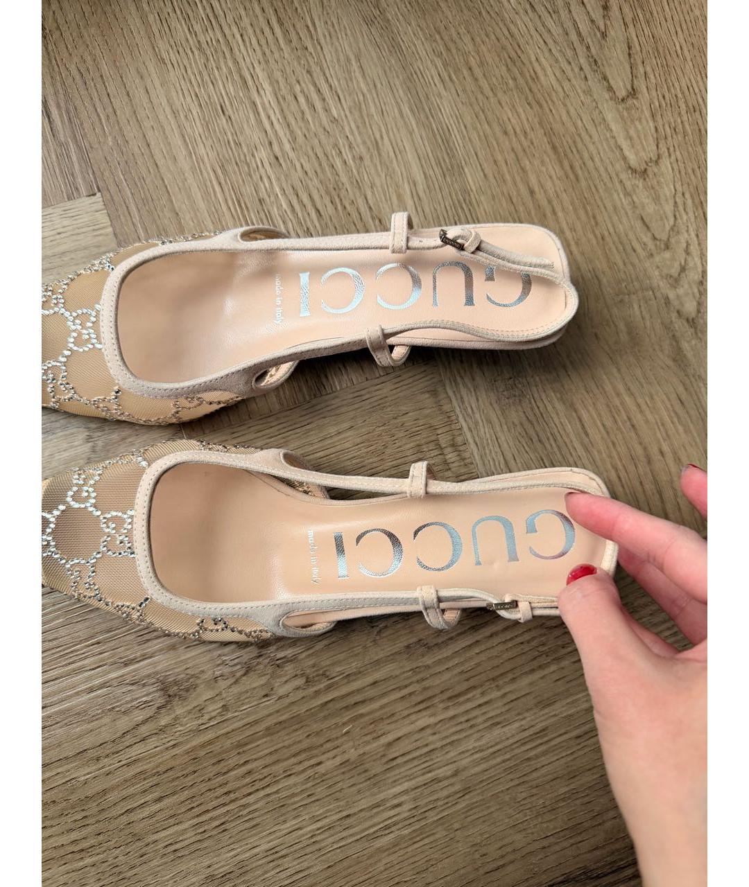 GUCCI Розовые мюли, фото 8