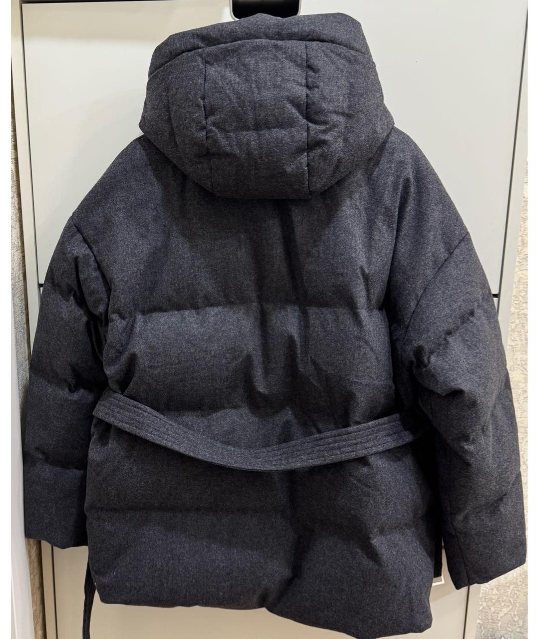 12 STOREEZ Антрацитовый шерстяной пуховик, фото 5