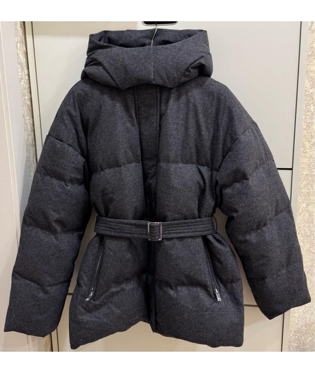 12 STOREEZ Антрацитовый шерстяной пуховик, фото 4