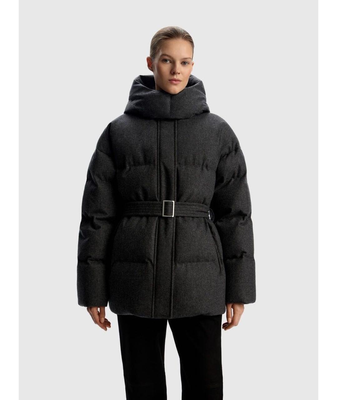 12 STOREEZ Антрацитовый шерстяной пуховик, фото 2