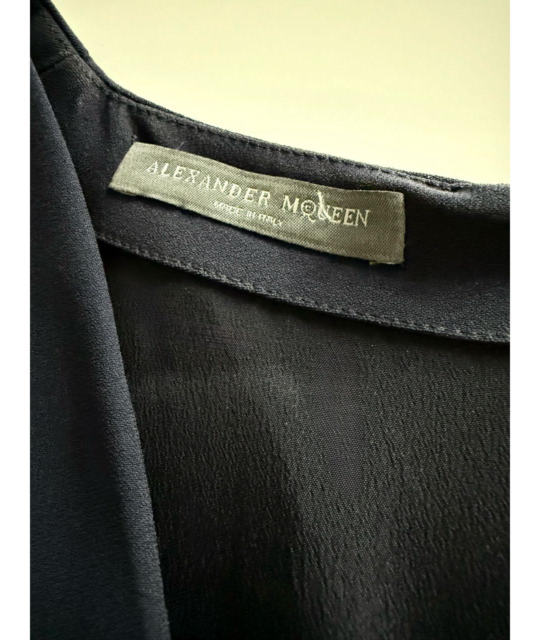 ALEXANDER MCQUEEN Темно-синее повседневное платье, фото 6