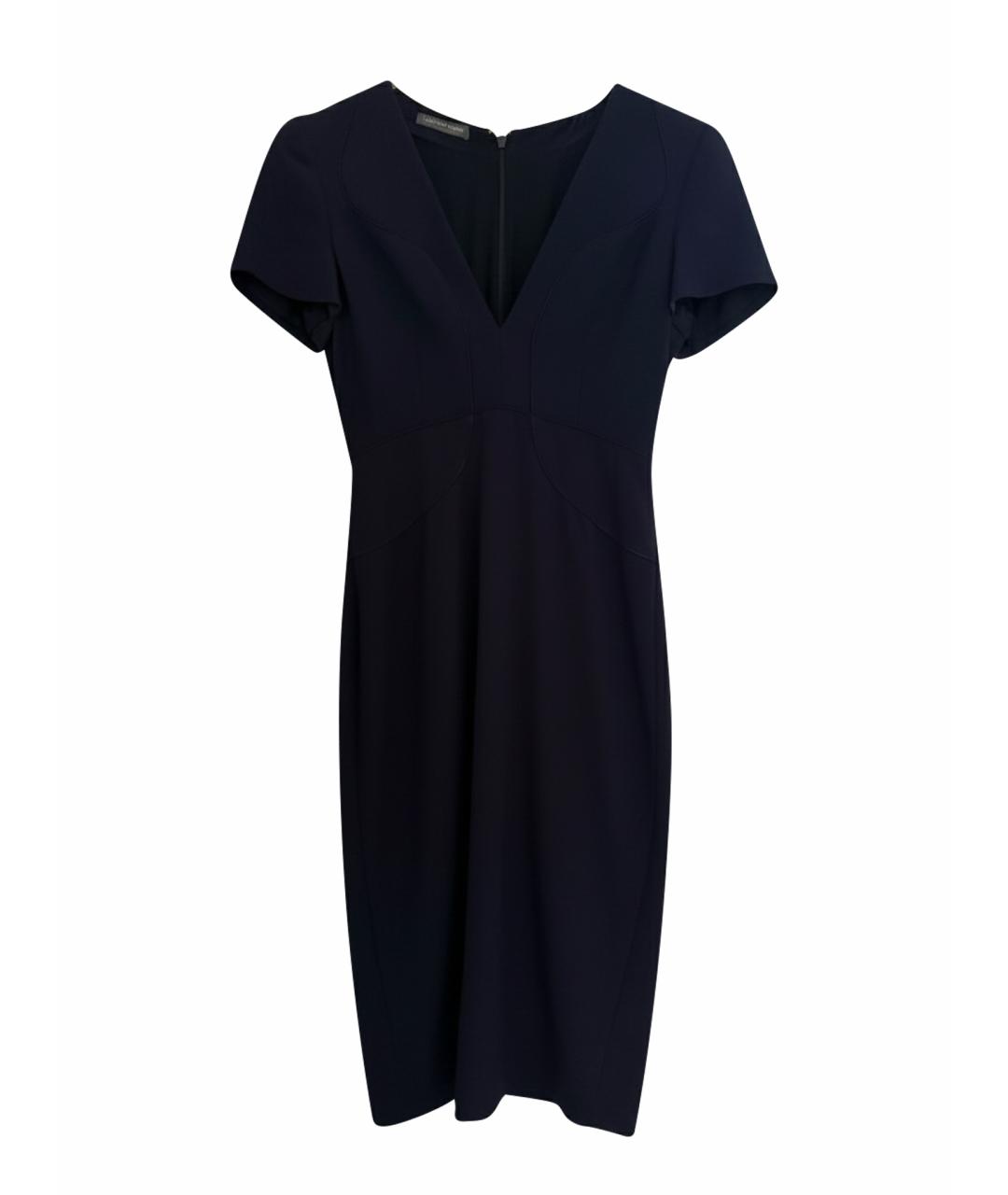 ALEXANDER MCQUEEN Темно-синее повседневное платье, фото 1