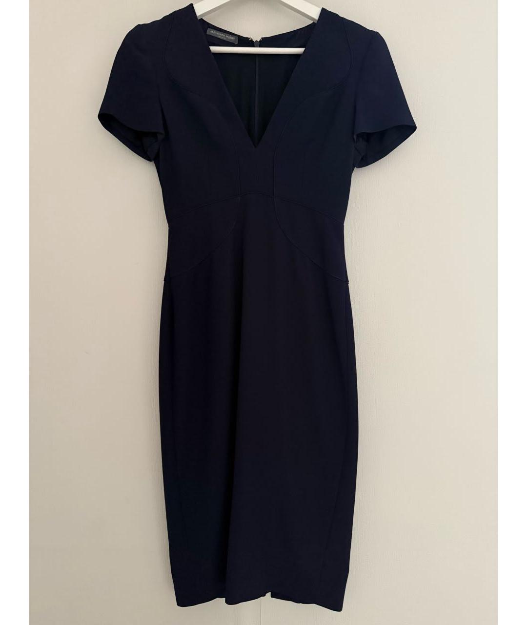 ALEXANDER MCQUEEN Темно-синее повседневное платье, фото 9