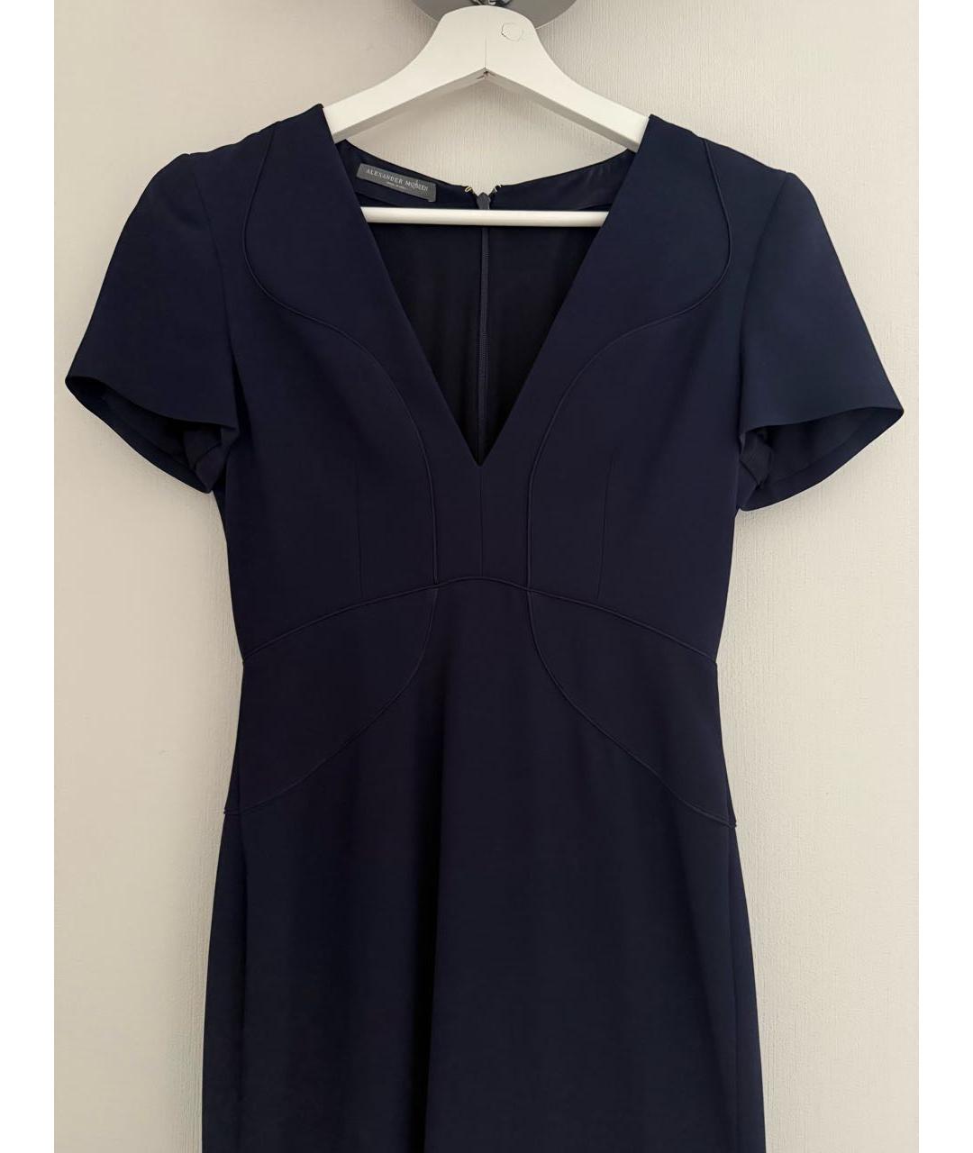 ALEXANDER MCQUEEN Темно-синее повседневное платье, фото 7
