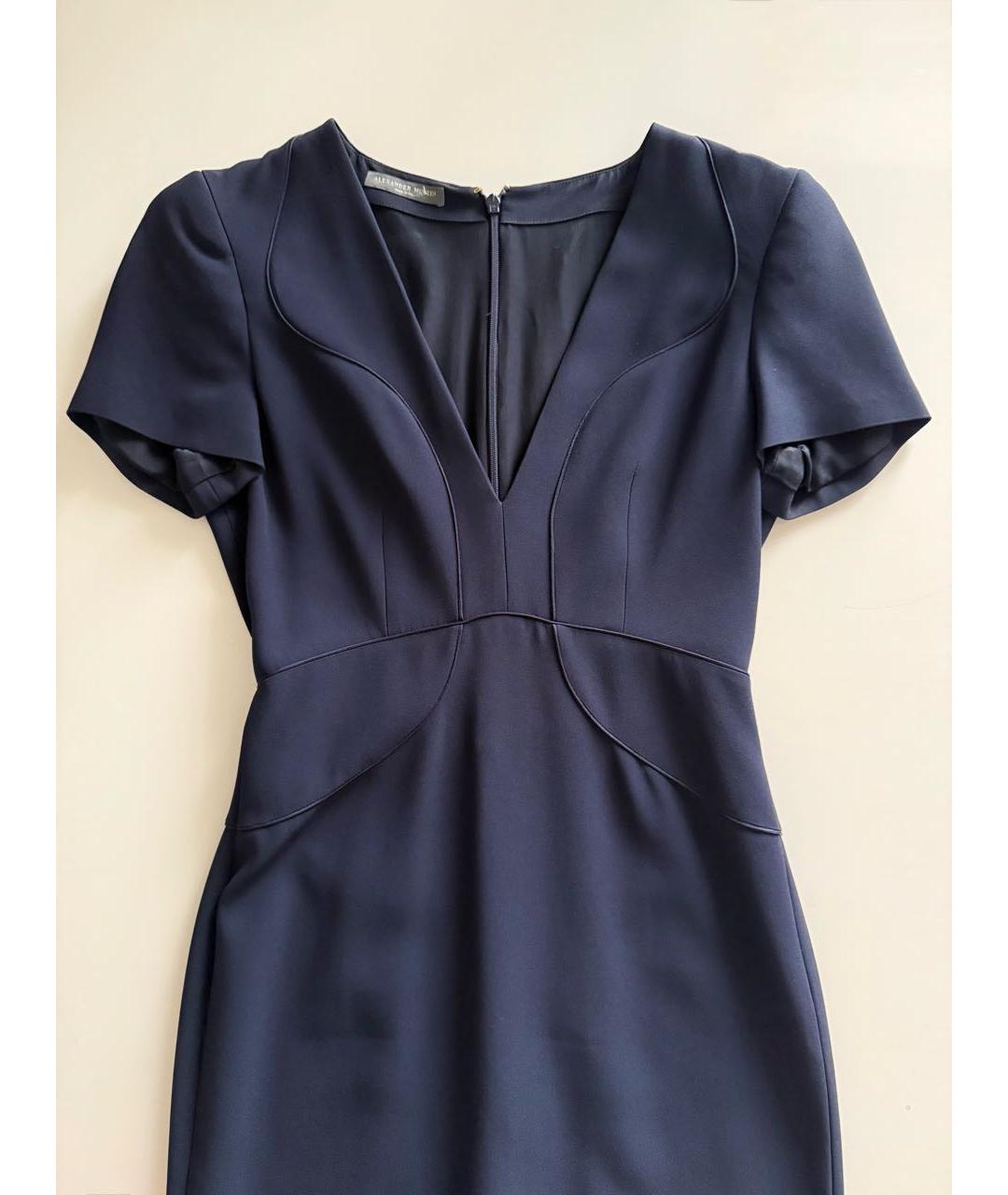 ALEXANDER MCQUEEN Темно-синее повседневное платье, фото 3