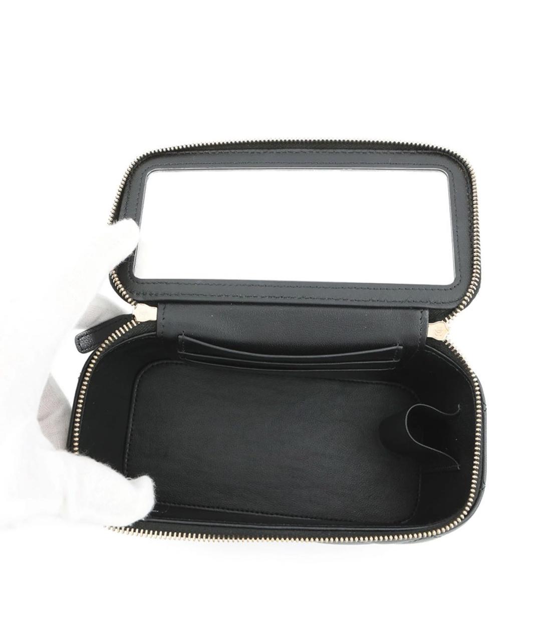 CHANEL Черная кожаная сумка через плечо, фото 4