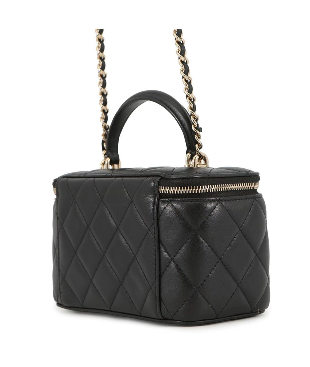 CHANEL Черная кожаная сумка через плечо, фото 2