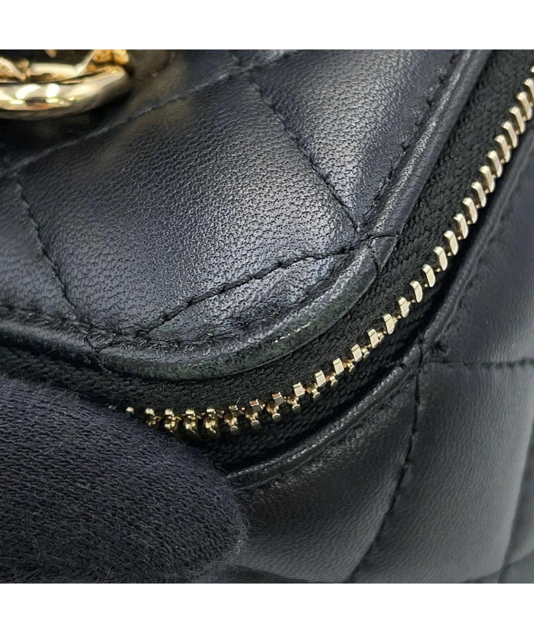 CHANEL Черная кожаная сумка через плечо, фото 7