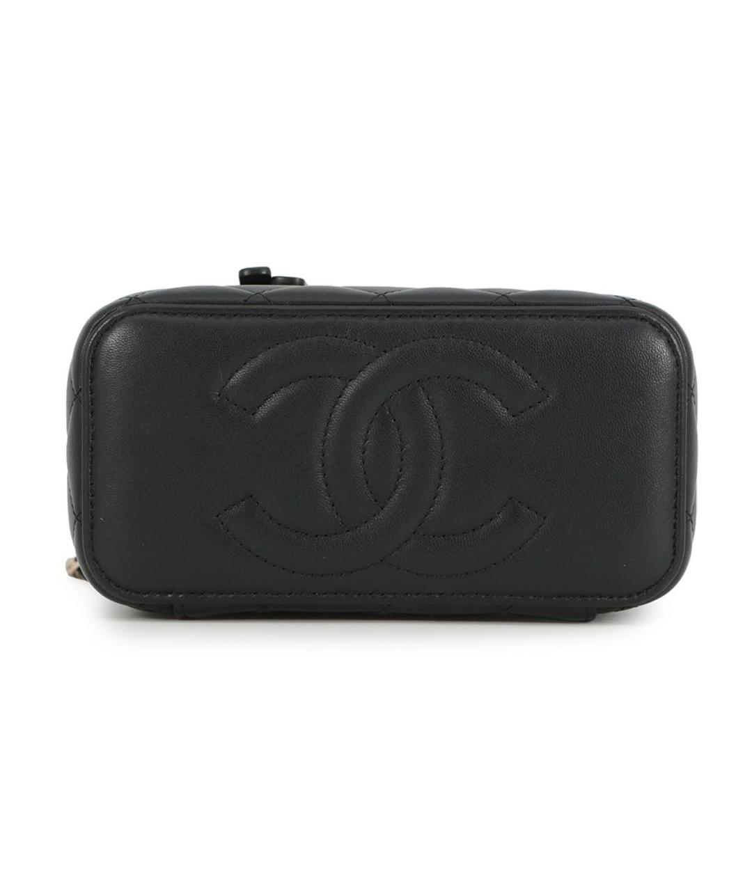 CHANEL Черная кожаная сумка через плечо, фото 3