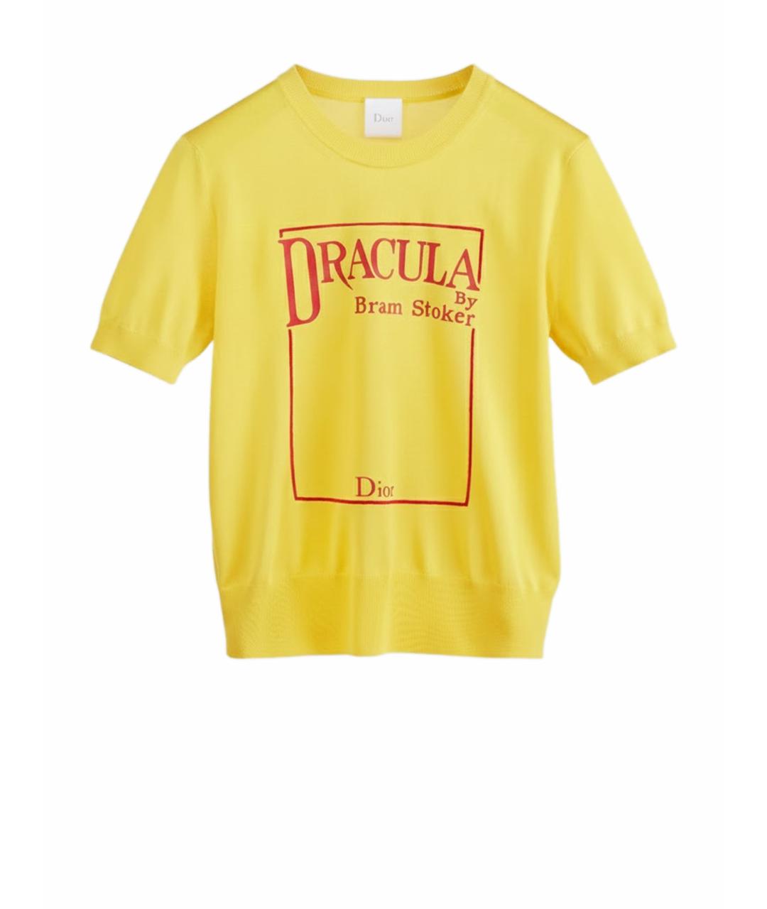 CHRISTIAN DIOR Желтый джемпер / свитер, фото 1