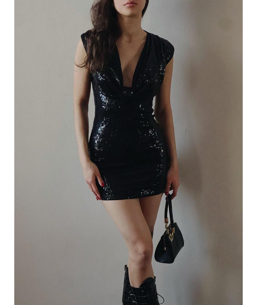 BLUMARINE Черное коктейльное платье, фото 7