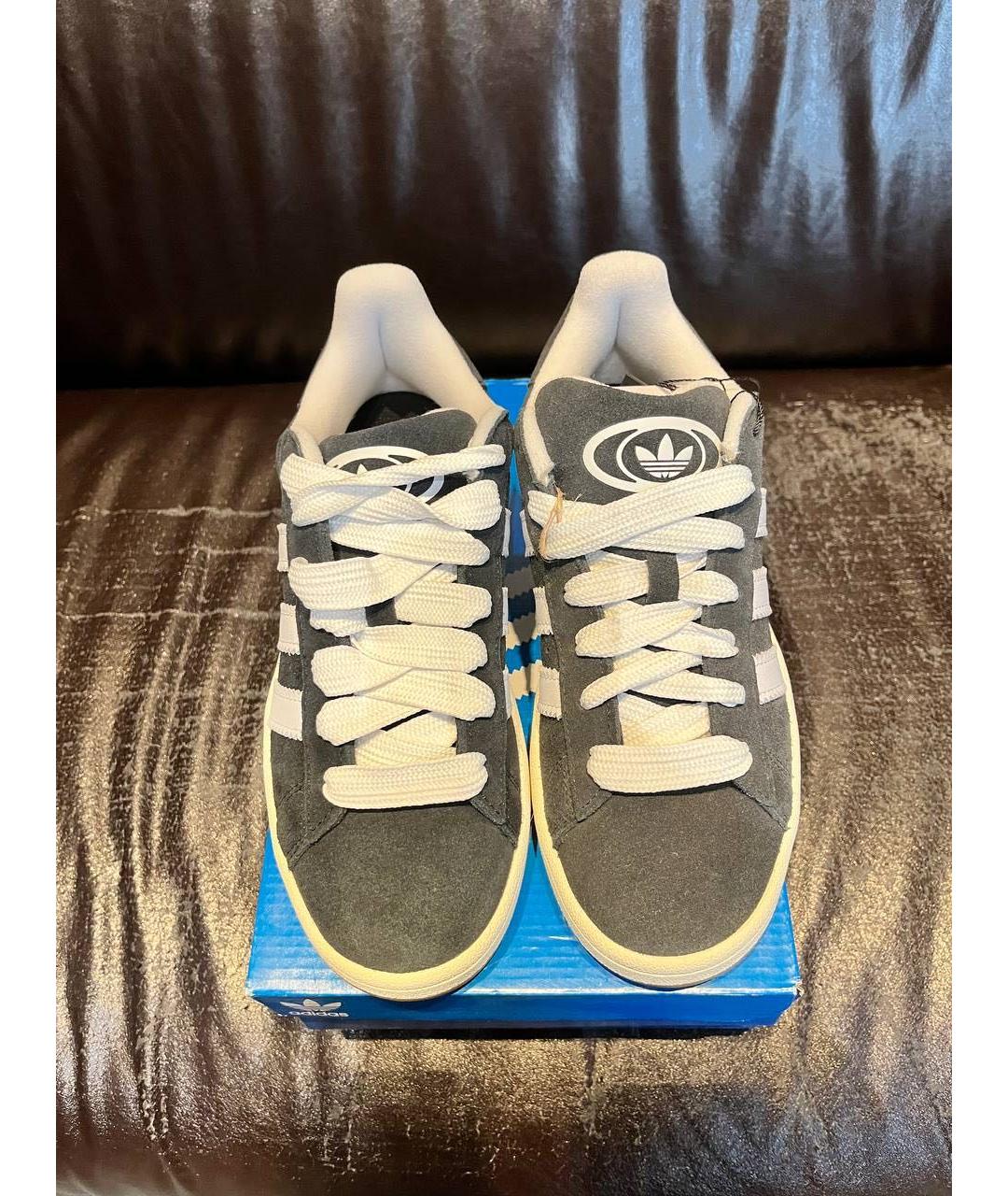 ADIDAS Черные замшевые кроссовки, фото 2