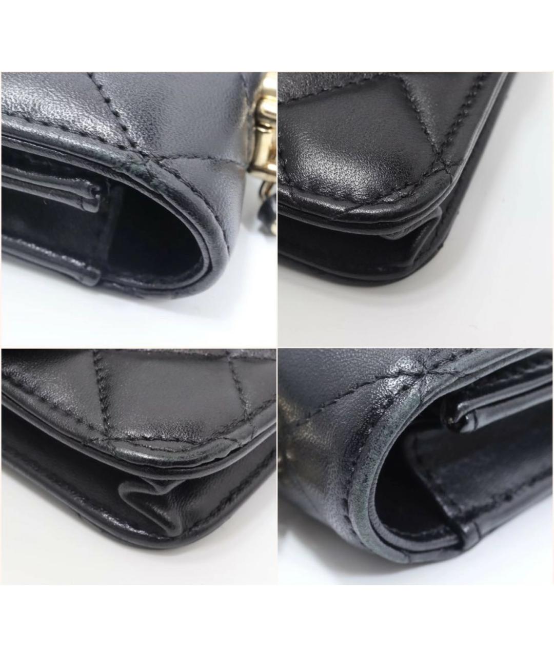 CHANEL Черная кожаная сумка через плечо, фото 7