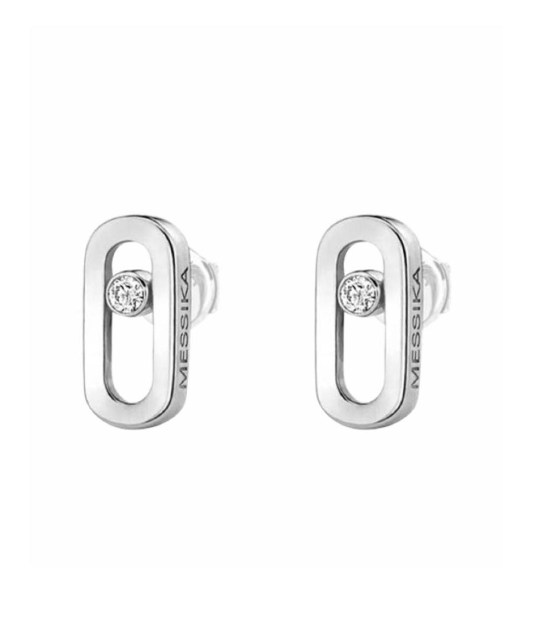 MESSIKA Серебряные серьги из белого золота, фото 1