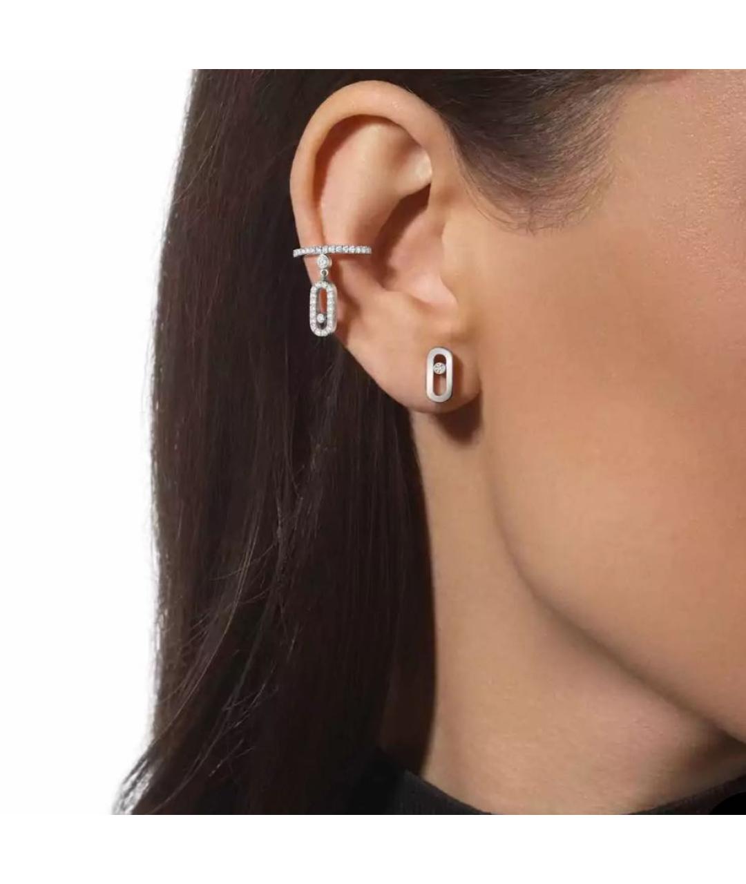 MESSIKA Серебряные серьги из белого золота, фото 3