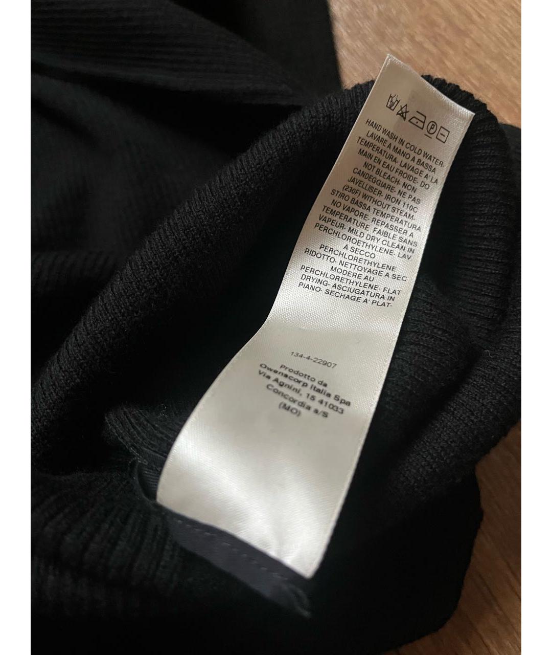 RICK OWENS Черное шерстяное повседневное платье, фото 6