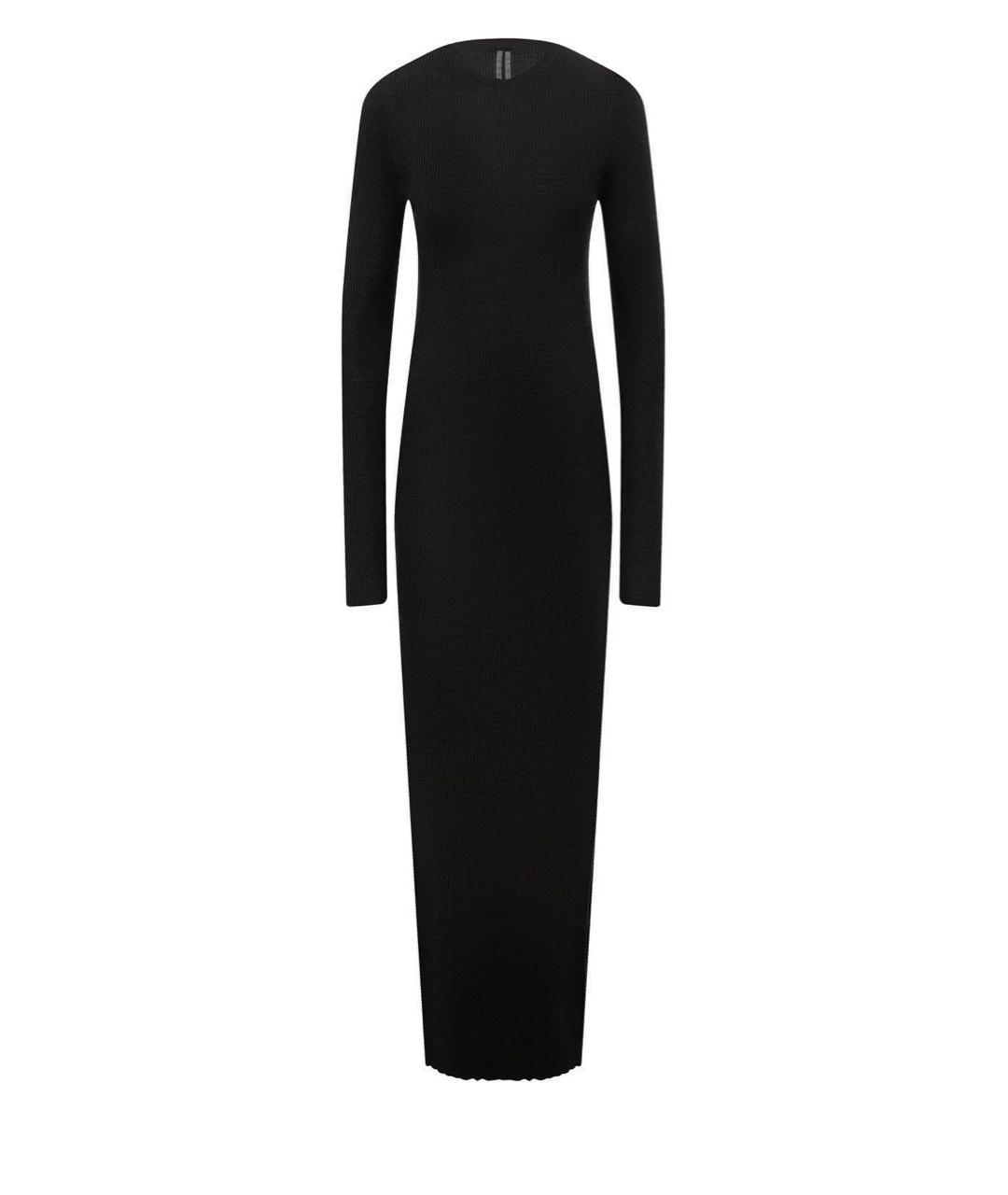 RICK OWENS Черное шерстяное повседневное платье, фото 1