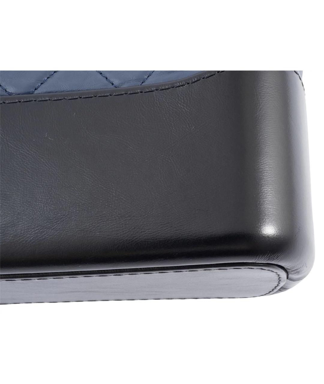 CHANEL Синяя кожаная сумка через плечо, фото 4